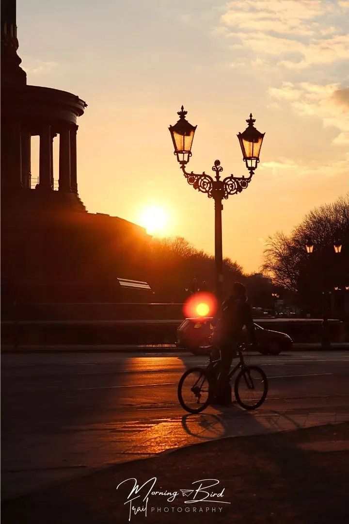 Berlin sunset at Victory Column 